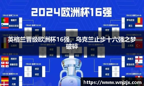 英格兰晋级欧洲杯16强，乌克兰止步十六强之梦破碎